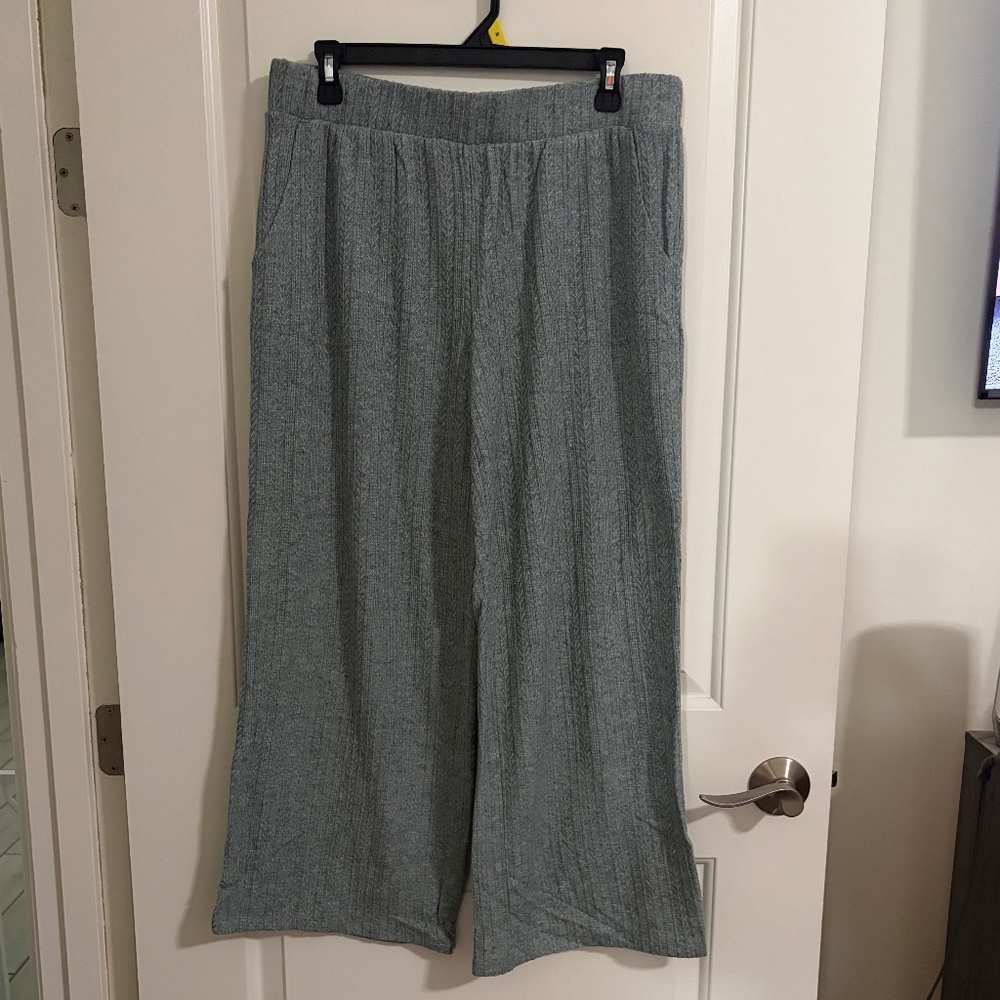 AnyBody Knit Wide Leg Pants